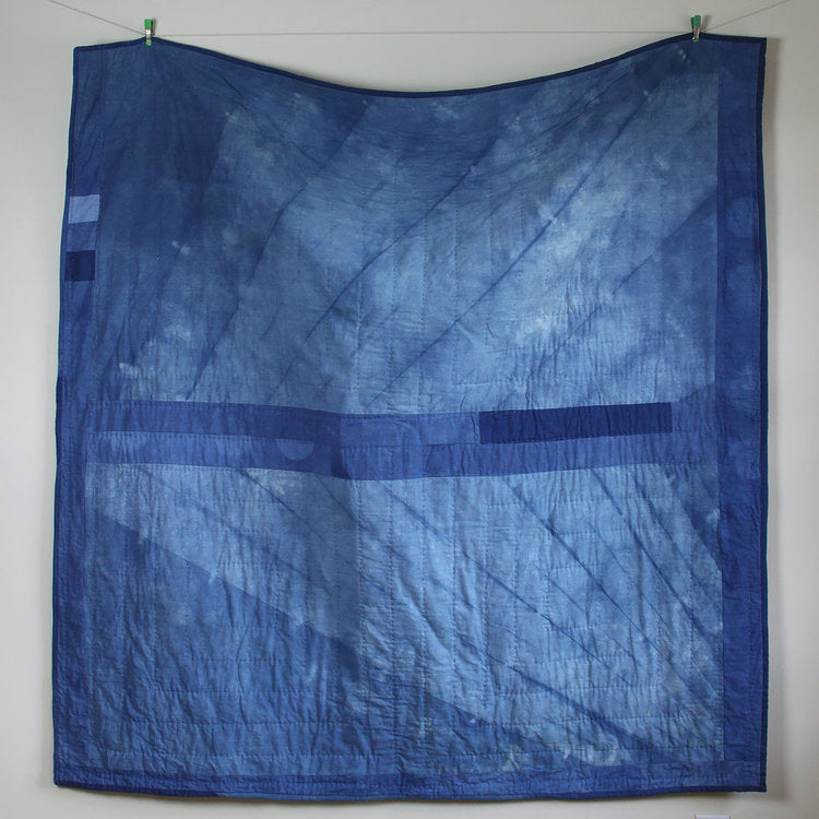 Indigo Log Cabin Quilt