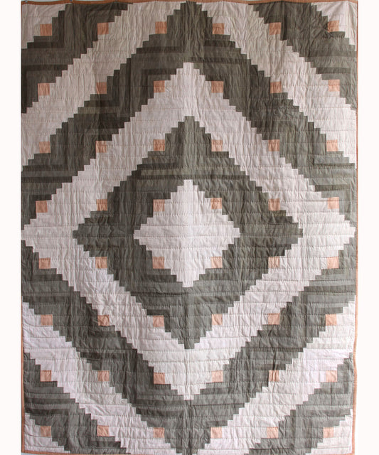 Log Cabin Diamond Quilt