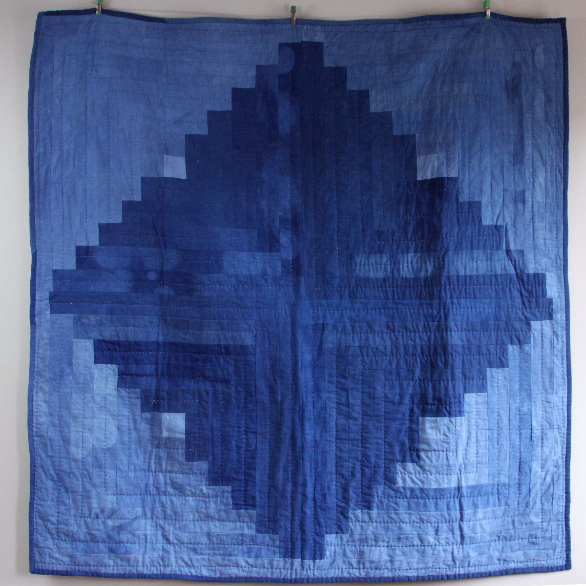 Indigo Log Cabin Quilt